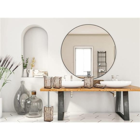 Acrylic Bathroom Accessories Set, 5 Piece Brown Bathroom Vanity Accessory Set - Picture 7 of 7